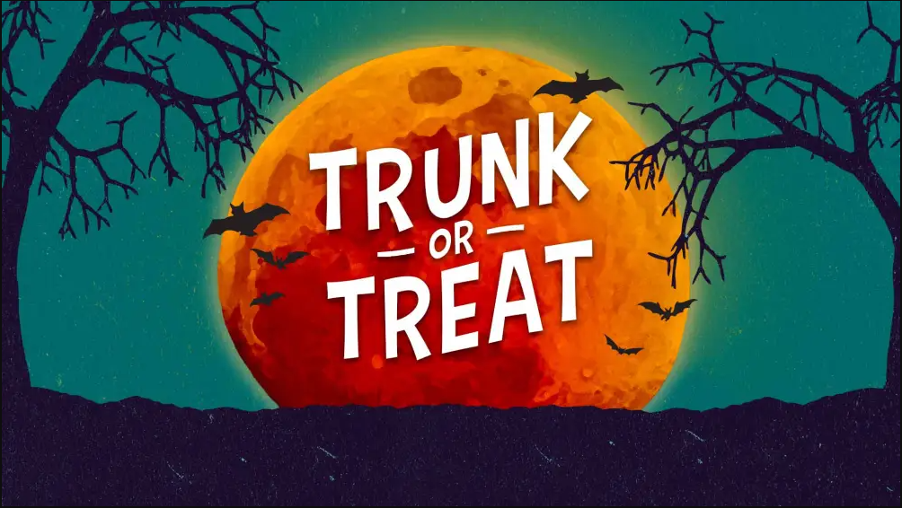 Trunk or Treat October 31th from 4:30 to 6:00