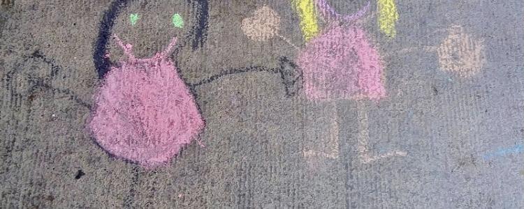St Peters Preschool Chalk Art